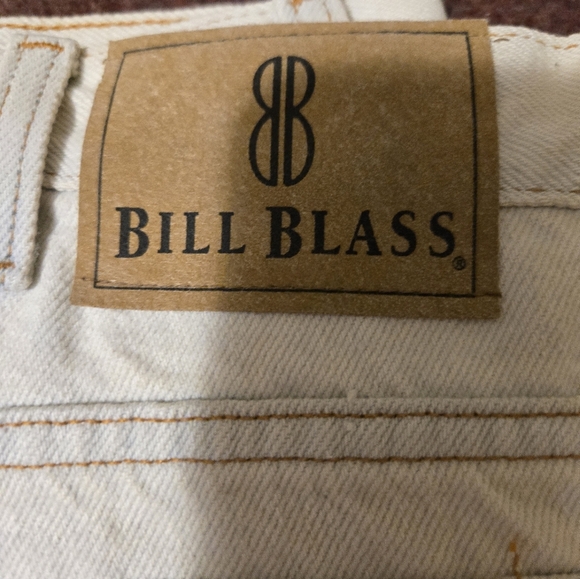 NEW Vintage Bill Blass Men's Jeans Tan with Blue Tone 38x34 - Picture 4 of 11